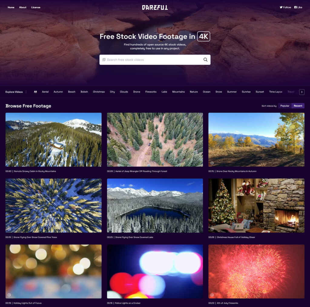 Dareful - free 4k stock video