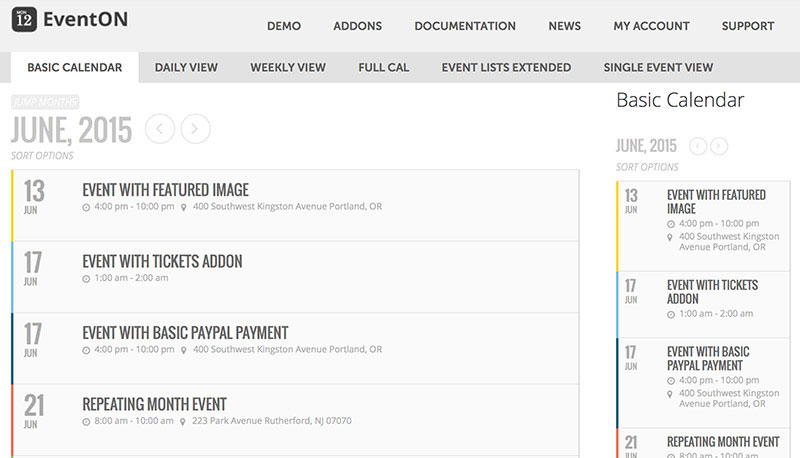 EventOn - WordPress Event Calendar