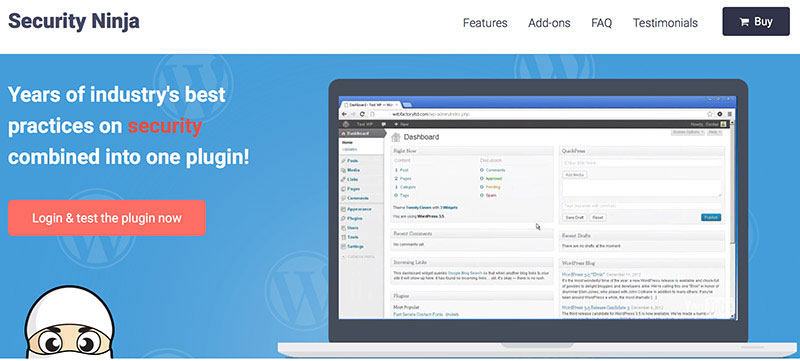Security Ninja WordPress plugin