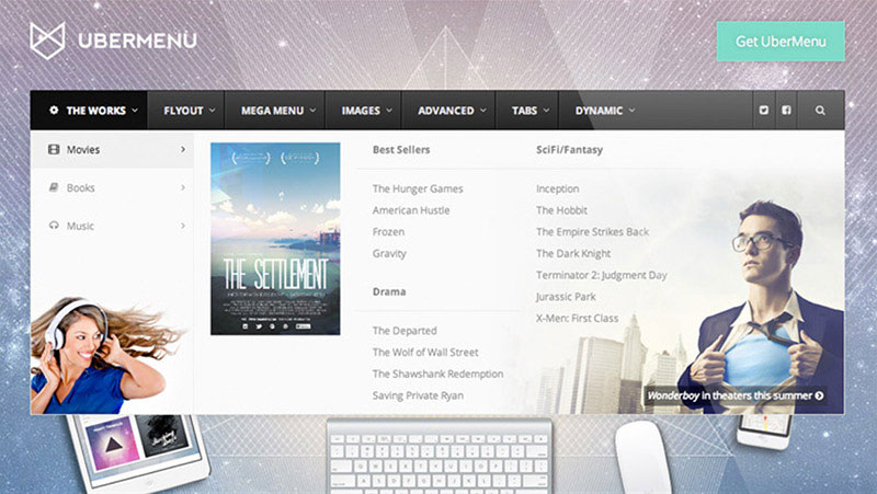 UberMenu is the most powerful mega menu plugin I've ever seen.