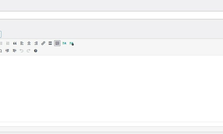WordPress WYSIWYG