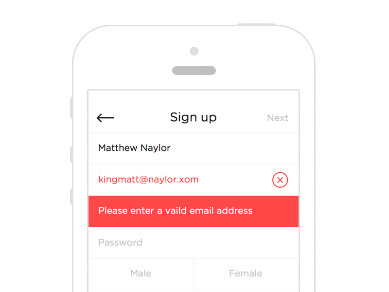 Error handling in forms