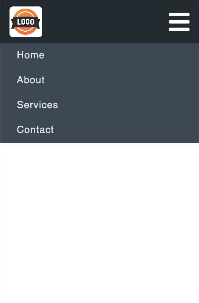 Preview 1 - CSS Responsive Dropdown Navigation
