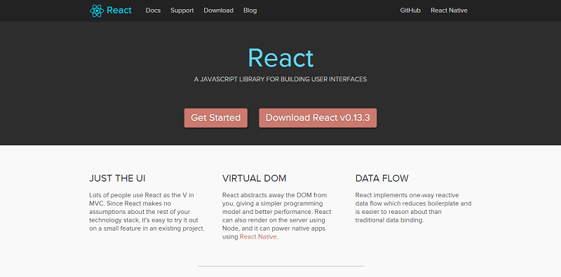 react